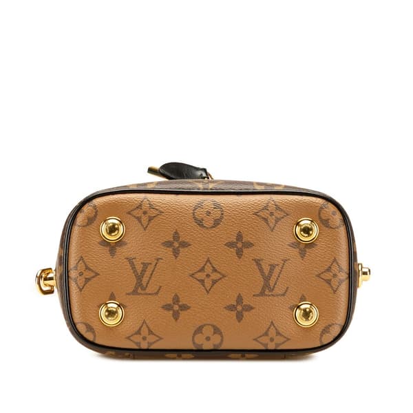 Pre-owned Louis Vuitton Monogram Reverse Vanity PM Brown