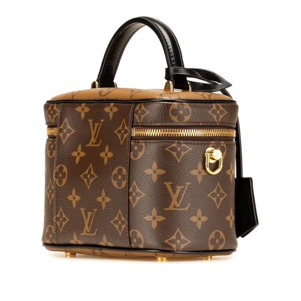 Pre-owned Louis Vuitton Monogram Reverse Vanity PM Brown