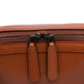 Miniatyrbild 7 av 10: Pre-owned Gucci Leather GG Charm Dome Satchel Brown