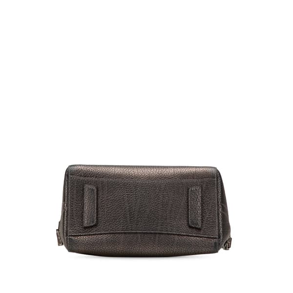 Pre-owned Givenchy Medium Metallic Grained Calfskin Antigona Satchel Brown