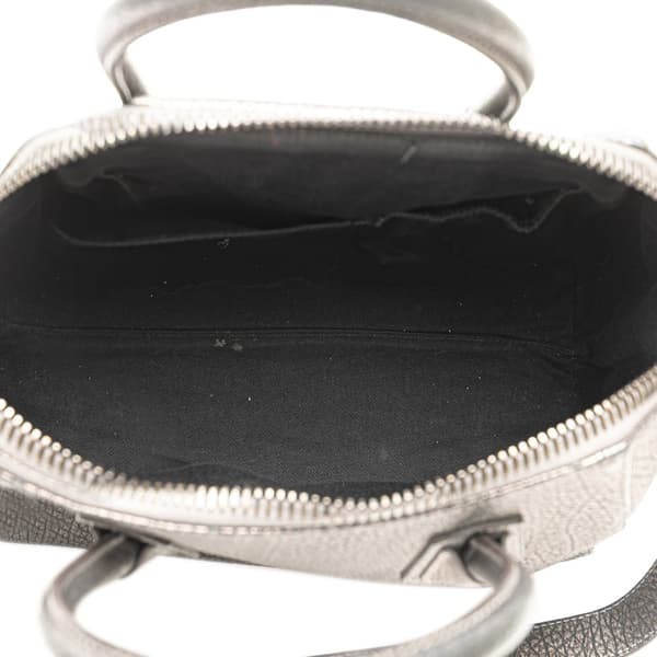 Pre-owned Givenchy Medium Metallic Grained Calfskin Antigona Satchel Brown