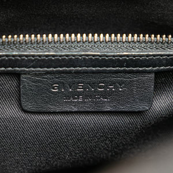 Pre-owned Givenchy Medium Metallic Grained Calfskin Antigona Satchel Brown