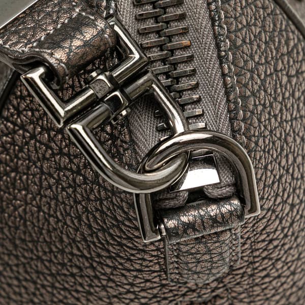 Pre-owned Givenchy Medium Metallic Grained Calfskin Antigona Satchel Brown
