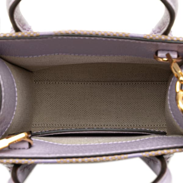 Pre-owned Gucci Mini Jumbo GG Canvas Interlocking G Satchel Brown