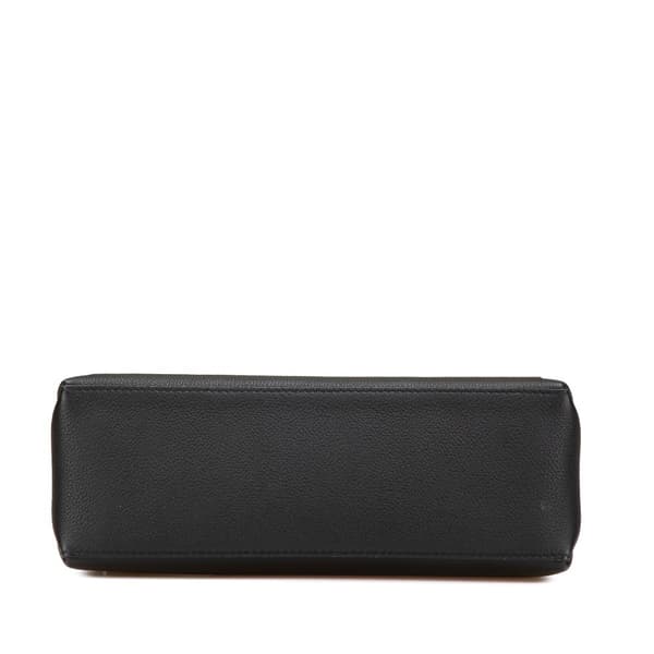 Pre-owned Louis Vuitton Soft Calfskin MyLockme Top Handle Bag Black