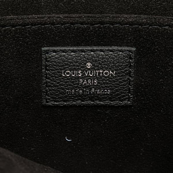 Pre-owned Louis Vuitton Soft Calfskin MyLockme Top Handle Bag Black