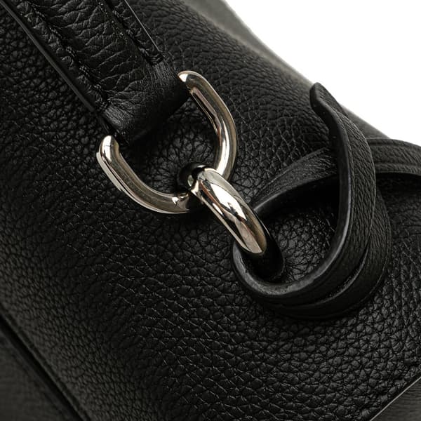 Pre-owned Louis Vuitton Soft Calfskin MyLockme Top Handle Bag Black