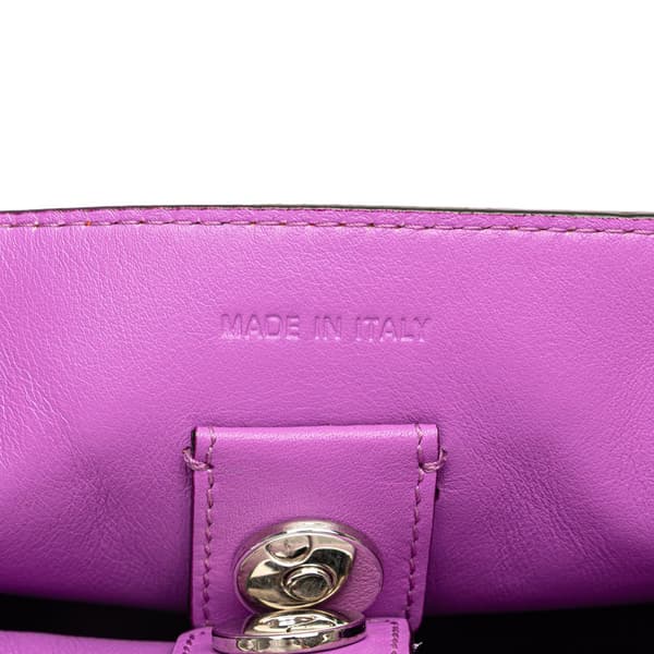 Pre-owned Dior Medium Smooth Calfskin Diorissimo Satchel Orange