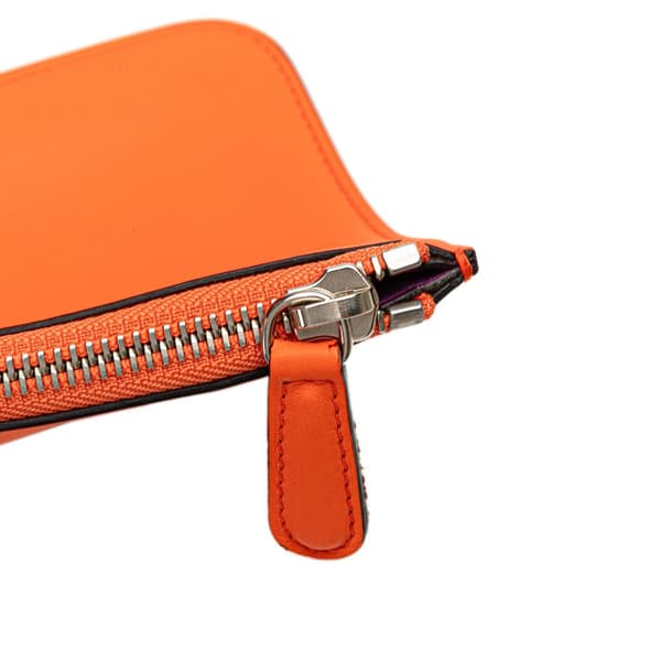 Pre-owned Dior Medium Smooth Calfskin Diorissimo Satchel Orange