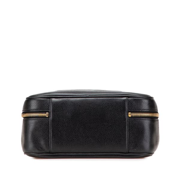 Pre-owned Chanel CC Caviar Vanity Case Black