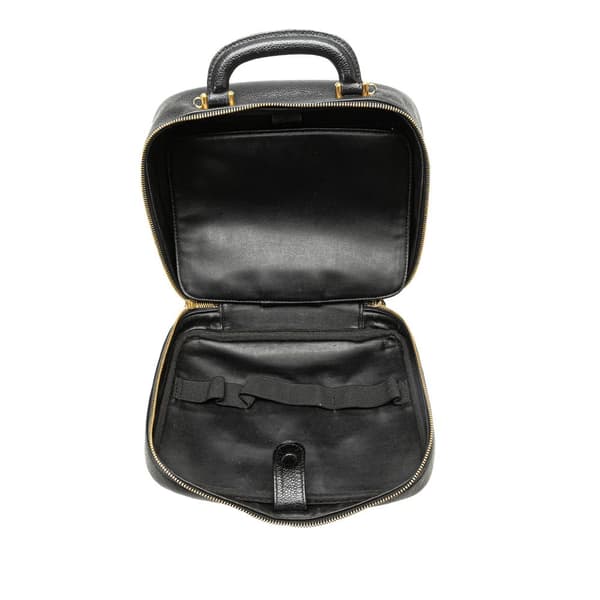 Pre-owned Chanel CC Caviar Vanity Case Black