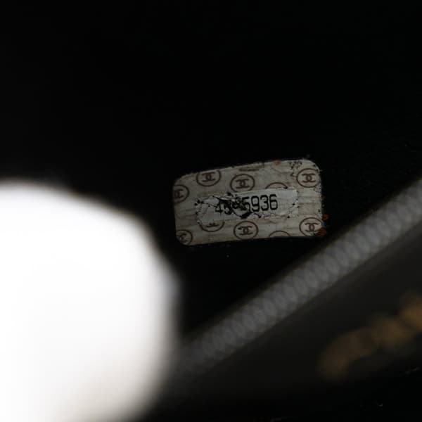 Pre-owned Chanel CC Caviar Vanity Case Black