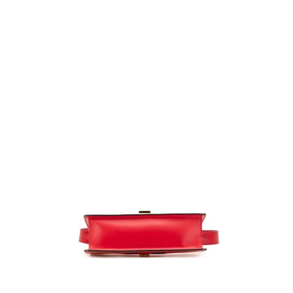 Pre-owned Gucci Small Leather Sylvie Satchel Red