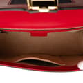 Miniatyrbild 4 av 10: Pre-owned Gucci Small Leather Sylvie Satchel Red