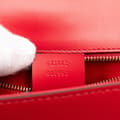 Miniatyrbild 6 av 10: Pre-owned Gucci Small Leather Sylvie Satchel Red