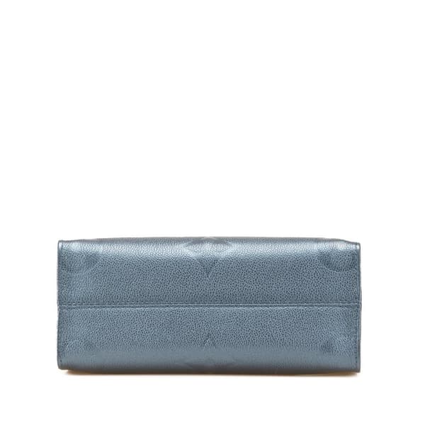 Pre-owned Louis Vuitton Metallic Monogram Giant Empreinte Onthego PM Blue
