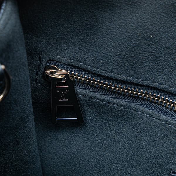 Pre-owned Louis Vuitton Metallic Monogram Giant Empreinte Onthego PM Blue