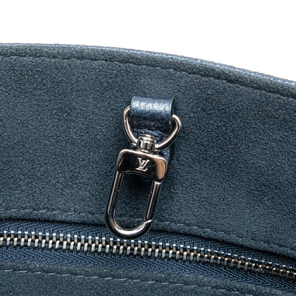 Pre-owned Louis Vuitton Metallic Monogram Giant Empreinte Onthego PM Blue