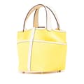 Miniatyrbild 2 av 10: Pre-owned Hermès Toile Goeland and Swift Cargo Picotin Lock 18 Yellow