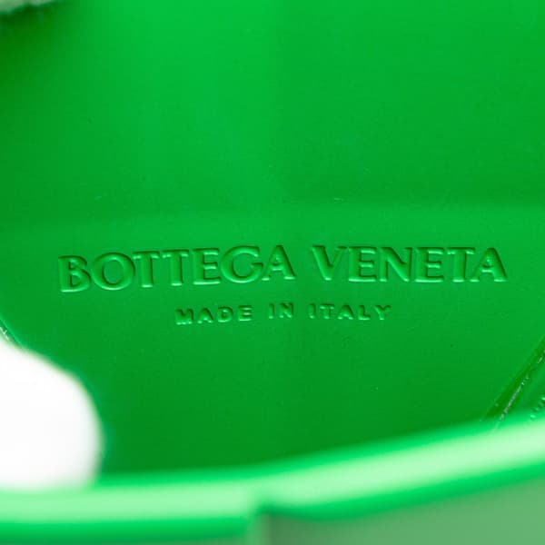 Pre-owned Bottega Veneta Mini Rubber Arco Shopping Bag Green