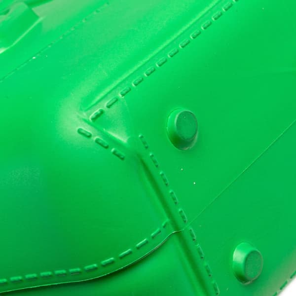 Pre-owned Bottega Veneta Mini Rubber Arco Shopping Bag Green