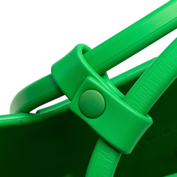 Pre-owned Bottega Veneta Mini Rubber Arco Shopping Bag Green
