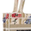 Miniatyrbilde 8 av 10: Pre-owned Dior Mini Canvas Embroidered Hibiscus Book Tote Brown