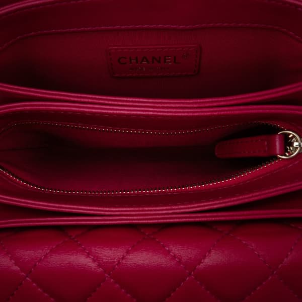 Pre-owned Chanel Small Quilted Lambskin Citizen Chic Flap Pink