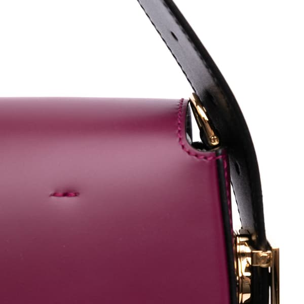Pre-owned Fendi Stefano Pilati Nappa Twist Baguette Satchel Red