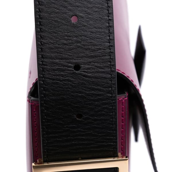 Pre-owned Fendi Stefano Pilati Nappa Twist Baguette Satchel Red