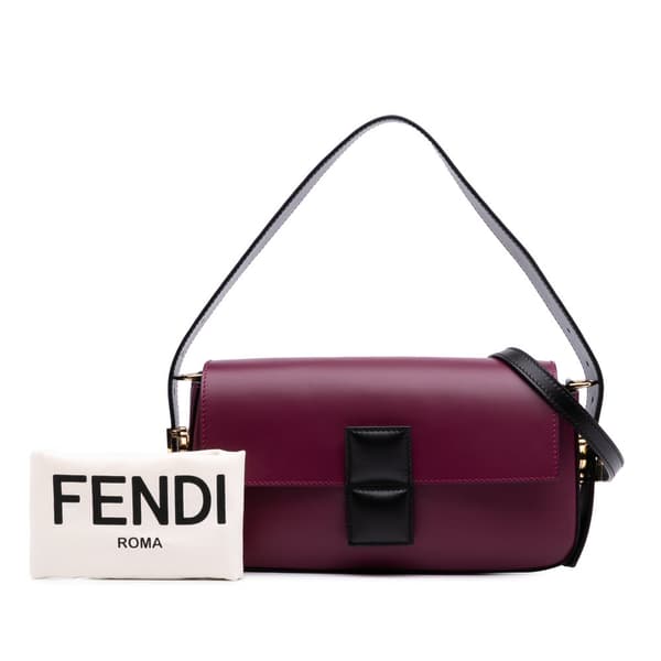 Pre-owned Fendi Stefano Pilati Nappa Twist Baguette Satchel Red
