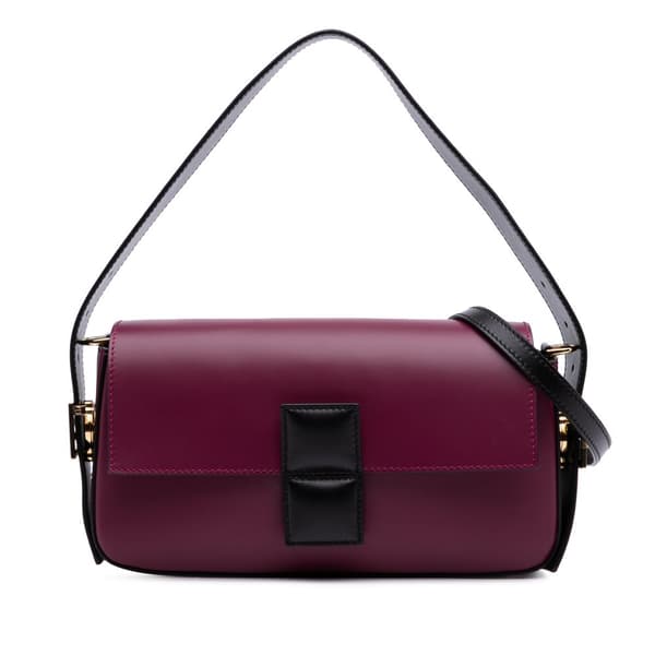 Pre-owned Fendi Stefano Pilati Nappa Twist Baguette Satchel Red