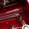 Miniatyrbillede 7 af 10: Pre-owned Dior Medium Patent Cannage Lady Dior Red