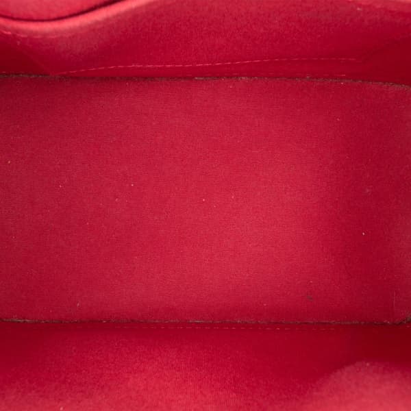 Pre-owned Louis Vuitton Monogram Vernis Alma BB Red