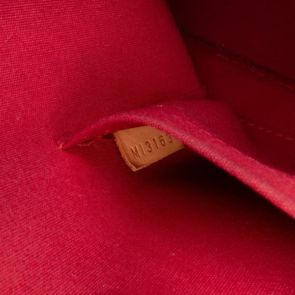 Pre-owned Louis Vuitton Monogram Vernis Alma BB Red