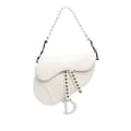 Pikkukuva 1 / 10: Pre-owned Dior Studded Leather Saddle Bag White