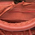 Miniatyrbilde 8 av 10: Pre-owned Balenciaga Lambskin Motocross Classic City Satchel Red