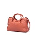 Miniatyrbilde 2 av 10: Pre-owned Balenciaga Lambskin Motocross Classic City Satchel Red