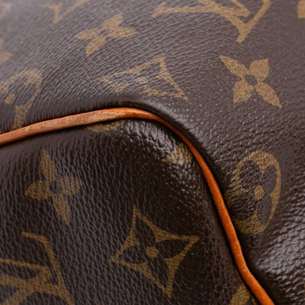 Pre-owned Louis Vuitton Monogram Speedy Bandouliere 25 Brown