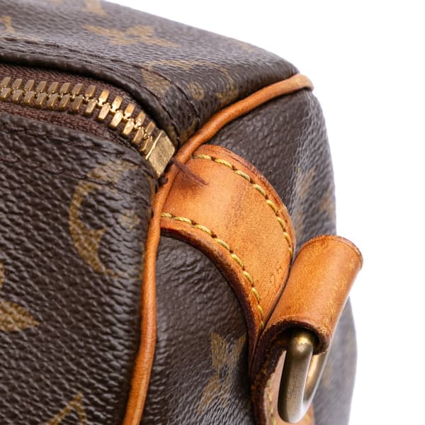 Pre-owned Louis Vuitton Monogram Speedy Bandouliere 25 Brown