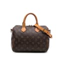 Miniatyrbillede 1 af 10: Pre-owned Louis Vuitton Monogram Speedy Bandouliere 25 Brown