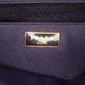 Miniatyrbillede 5 af 10: Pre-owned Prada Medium Saffiano Lux Galleria Double Zip Satchel Purple
