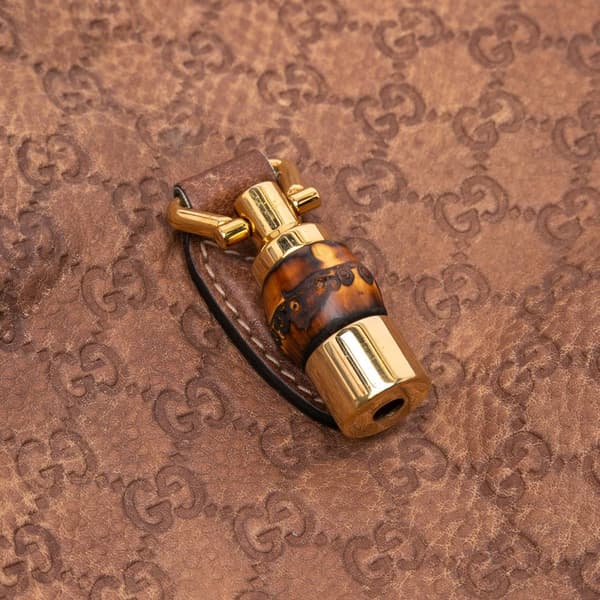 Pre-owned Gucci Large Guccissima New Jackie Satchel Brown