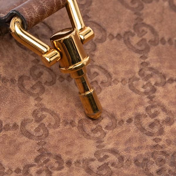 Pre-owned Gucci Large Guccissima New Jackie Satchel Brown
