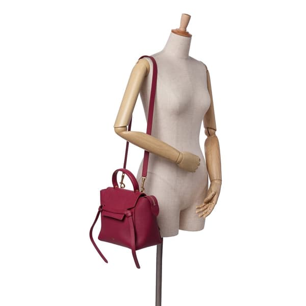 Pre-owned Celine Micro Grained Calfskin Belt Bag Pink