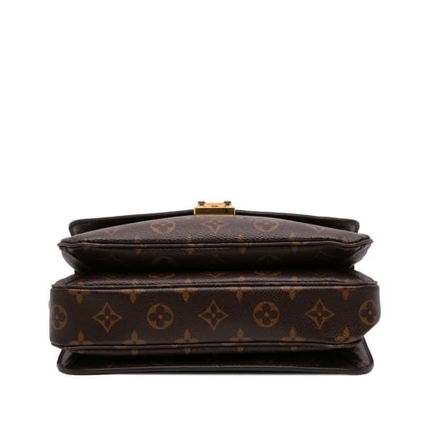 Pre-owned Louis Vuitton Monogram Pochette Metis Brown
