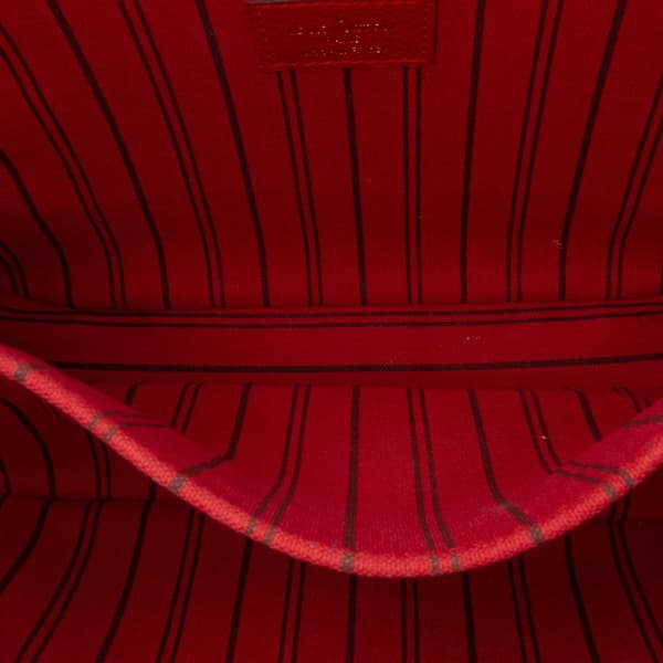 Pre-owned Louis Vuitton Monogram Empreinte Pochette Metis Red