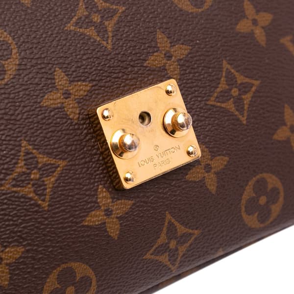 Pre-owned Louis Vuitton Monogram Pochette Metis Brown