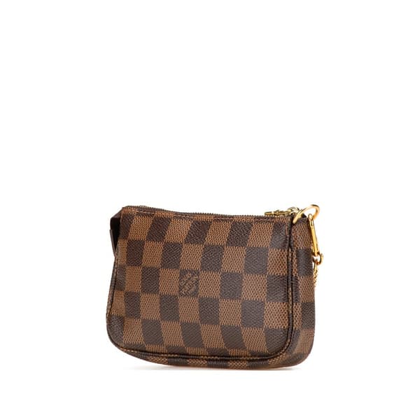 Pre-owned Louis Vuitton Damier Ebene Trunks and Bags Mini Pochette Accessoires Brown
