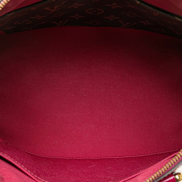 Pre-owned Louis Vuitton Vernis Miroir Satchel Purple